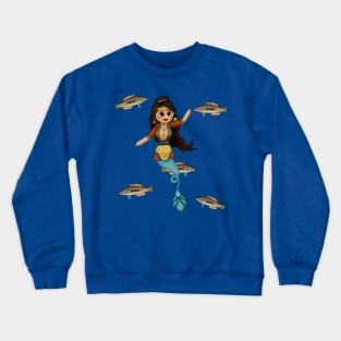 Minoan Mermaid Kawaii Crewneck Sweatshirt